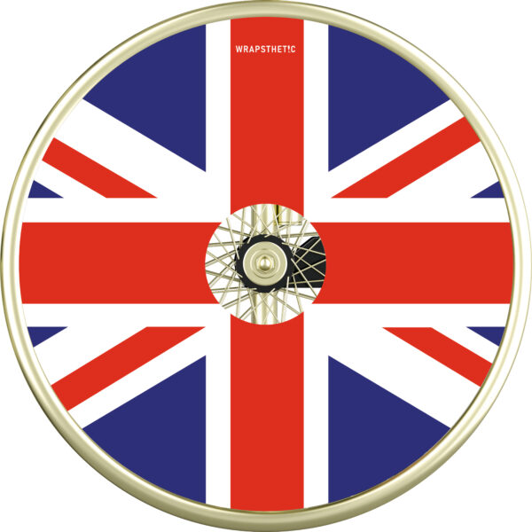 Wheelchair cover in Union Jack flag design